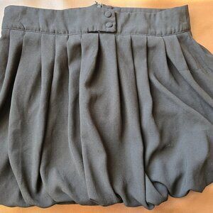 Rachel & Chloe balloon pleated ladies polyester lined skirt black size large